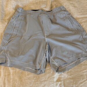 Birddogs Blue and White Striped Men's Shorts